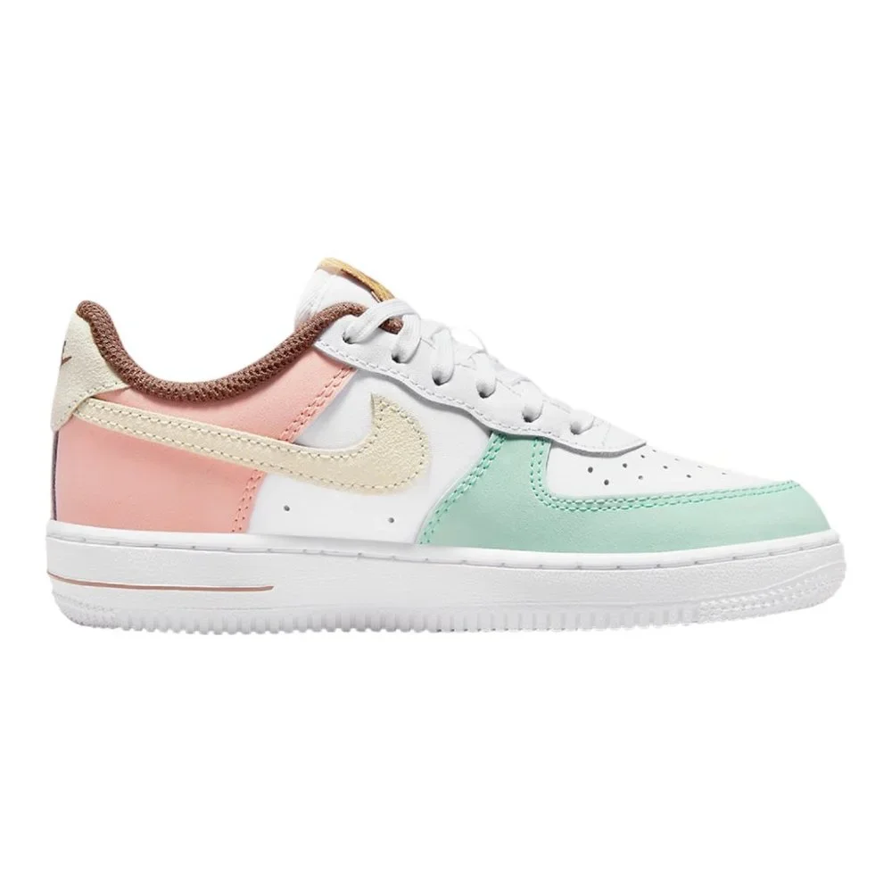 Nike Air Force 1 Low LV8 PS Shoes Sneakers DX3728-100 White Kids - Picture 2 of 10